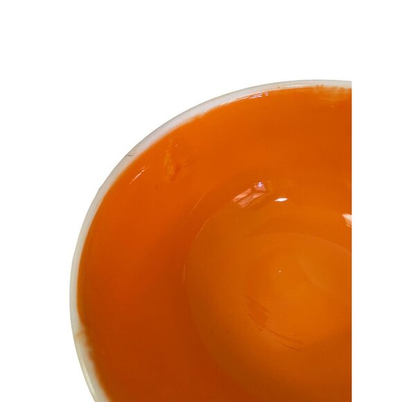 RAE Dunn Artisan Collection White Orange Halloween Hocus Pocus Bowl 5"H x 8.5"W - Picture 9 of 11